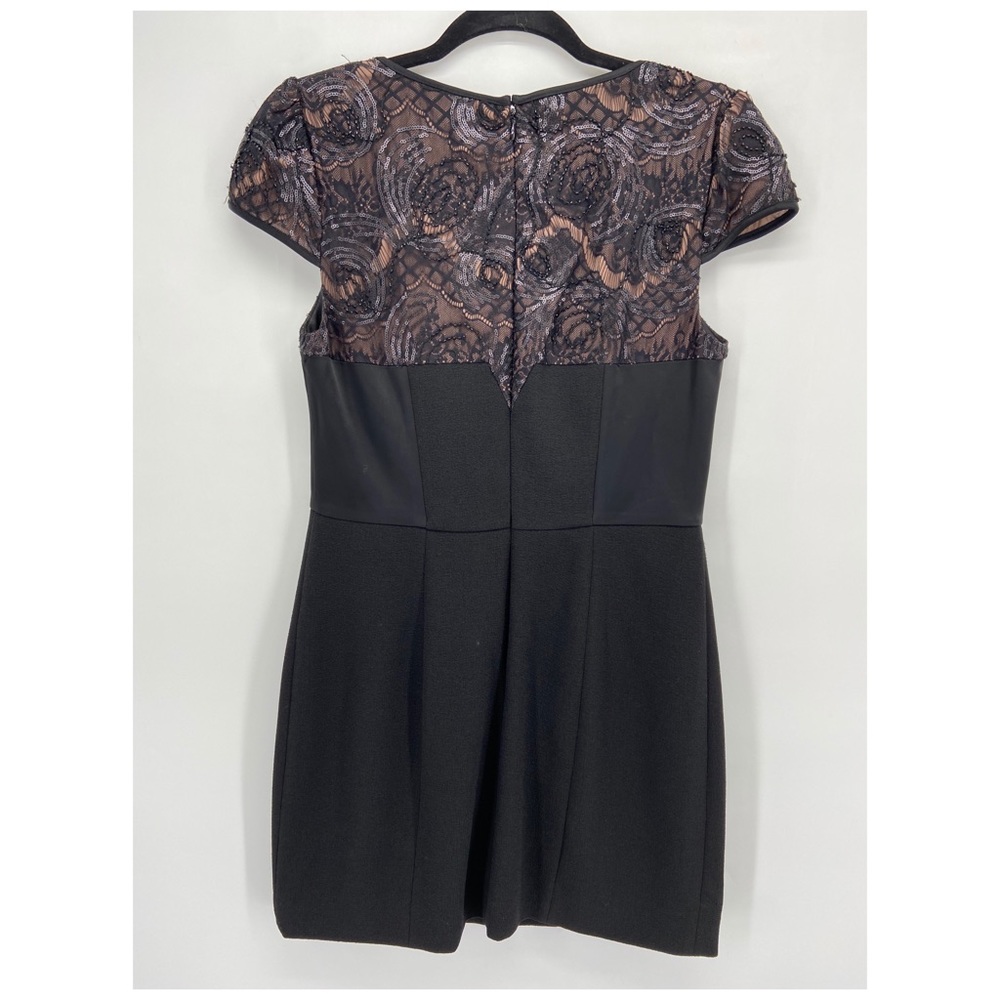 Betsey Johnson Black Sequin Lace Sheath Dress - Picture 6 of 6